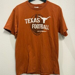 Vintage Nike Texas Longhorns Football Orange Men’s Graphic Tshirt S 19x26